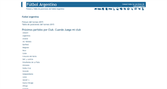 Desktop Screenshot of futbol.indiceargentina.com.ar