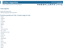 Tablet Screenshot of futbol.indiceargentina.com.ar