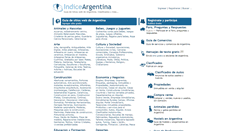 Desktop Screenshot of indiceargentina.com.ar