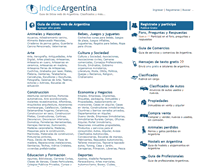Tablet Screenshot of indiceargentina.com.ar